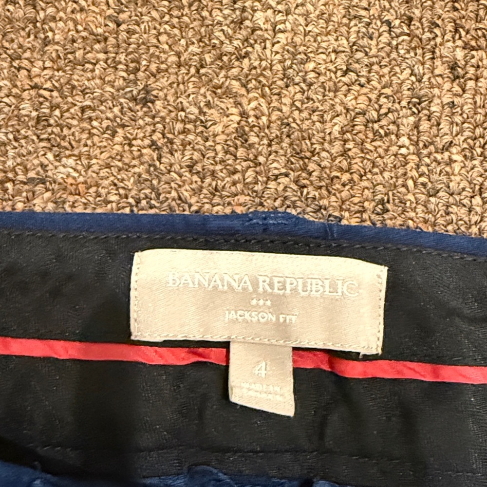 ☀️3/$15 Banana Republic Jackson Fit Slim Ankle Pants 4 - Picture 3 of 6